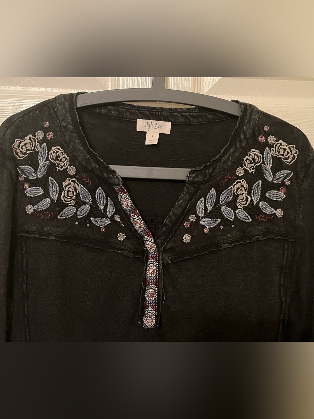 Style & Co. Black Tunic